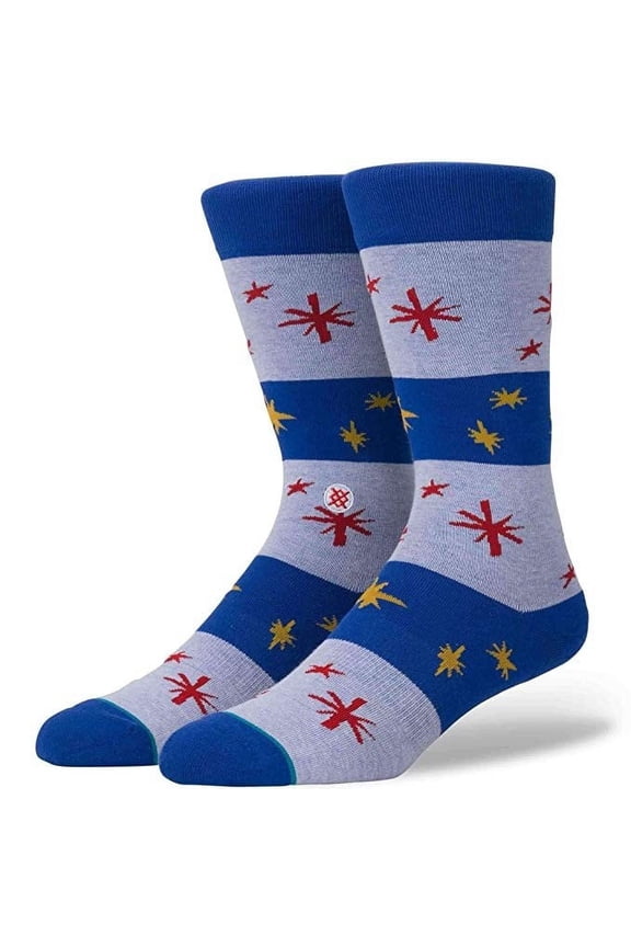 Sparkle Crew Socks [Blue]