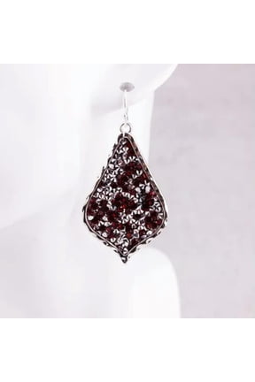 Sparkle Crystal Pave Teardrop Morocan Statement Rhinestones Earrings