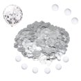 thumbnail image 1 of Sparkle Foil Metallic,QZS Durable Silver Foil Confetti for Engagement,0.22LB Portable Round Tissue for Crafts,Wedding,Birthday,Party, 1 of 6