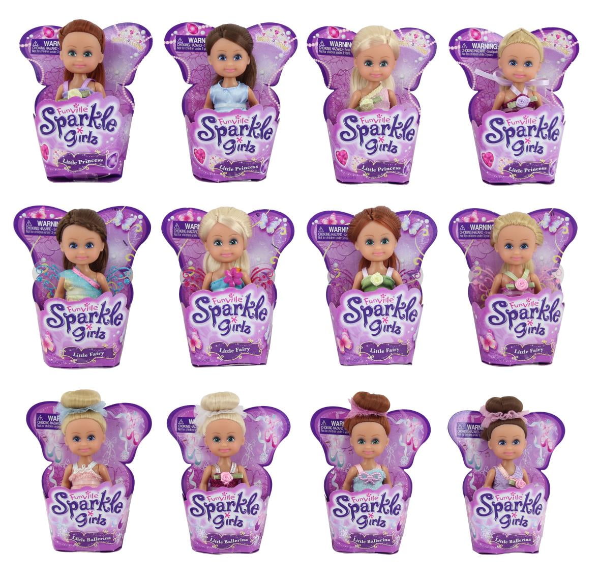 Sparkle Girlz 4`` Cup Doll Basic - Walmart.com