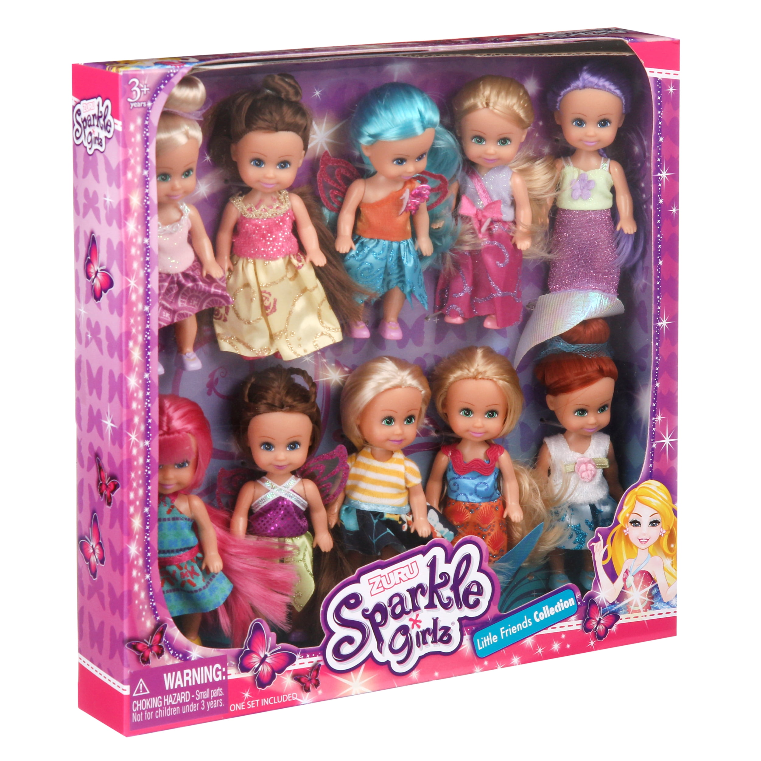Sparkle girlz little fairies dolls 10 pack online