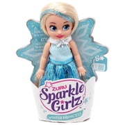 Sparkle Girlz Winter Princess Blonde with Teal Dress Mini Doll