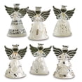 thumbnail image 2 of Set Of 6 Handmade Glass Angel Christmas Tree Hanging Decorations – 4.5cm Boxed 2 of 5