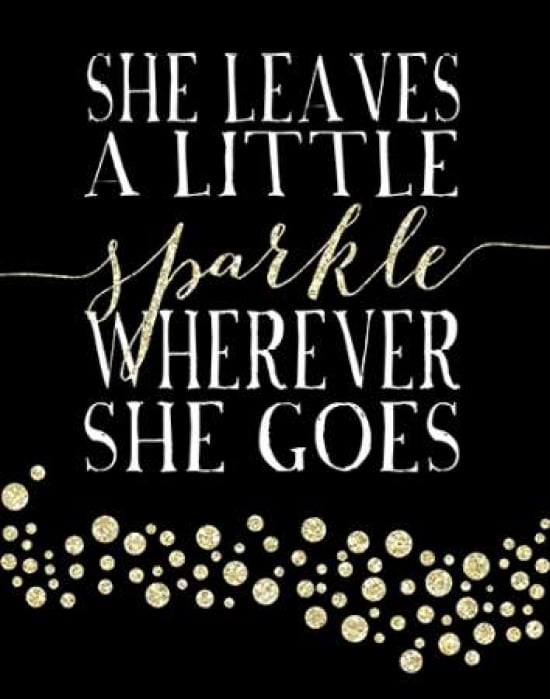 Sparkle Gold Canvas Art - Amy Cummings (22 x 28)