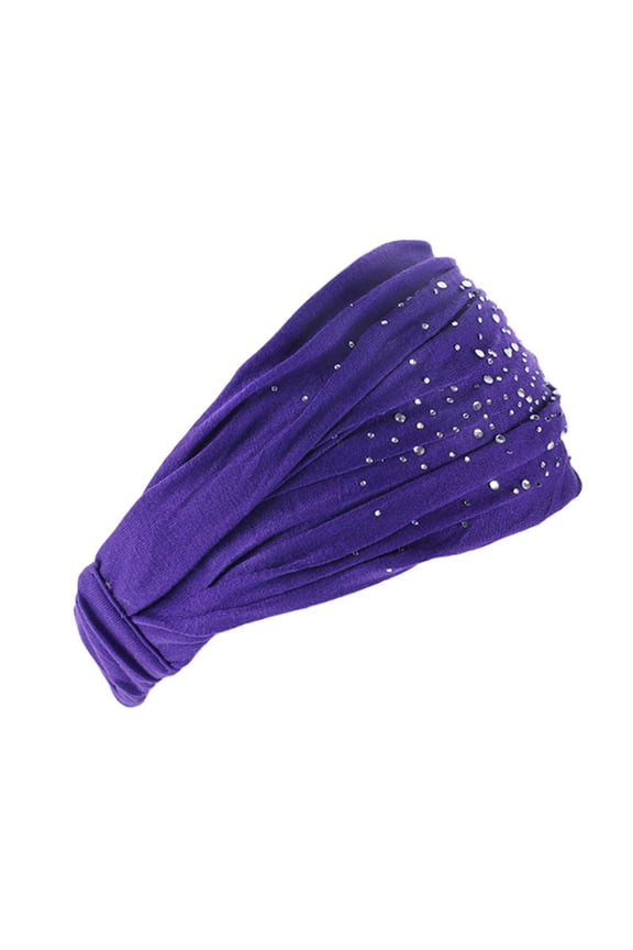 Sparkle Head Scarves, Large Sport Workout Stretch Non Slip Big Hair Bands Elastic African Head Wrap Breathable Bling Headband for Parties Yoga Running