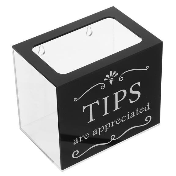Donation Acrylic Tip Jar Ballot Box Collection Money Storage Container Plastic Suggestion Box Storage