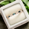 thumbnail image 1 of Sparkle Jewels 14K Rose Gold Finish Multicolor Cubic Zirconia Women's Eternity Wedding Band Ring, 1 of 3