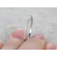 thumbnail image 1 of Sparkle Jewels Half Eternity Anniversary Band Ring 925 Sterling Silver Round Cut Cubic Zirconia, 1 of 2