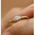 thumbnail image 1 of Sparkle Jewels Round Cubic Zirconia Women's Dainty Promise Ring 14K Yellow Gold Finish, 1 of 3