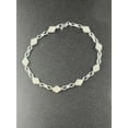 thumbnail image 1 of Sparkle Jewels Women's Engagement Floral Bracelet Round Cubic Zirconia 14K White Gold Finish Silver, 1 of 3