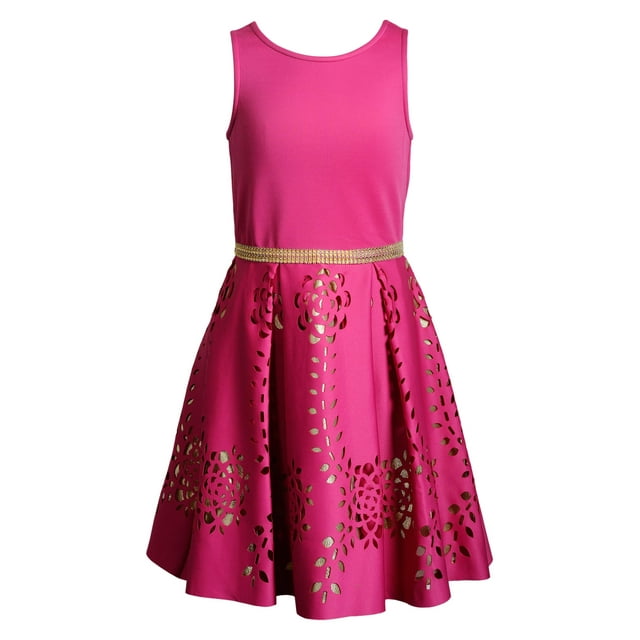 Sparkle Lace Fit and Flare Dress (Big Girls) - Walmart.com