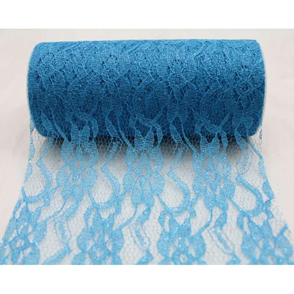 Sparkle Lace Ribbon-Ice Blue,
