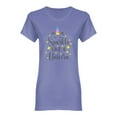 thumbnail image 1 of Sparkle Like A Unicorn Quote Shaped T-Shirt Women -Image by Shutterstock, Female Large, 1 of 2