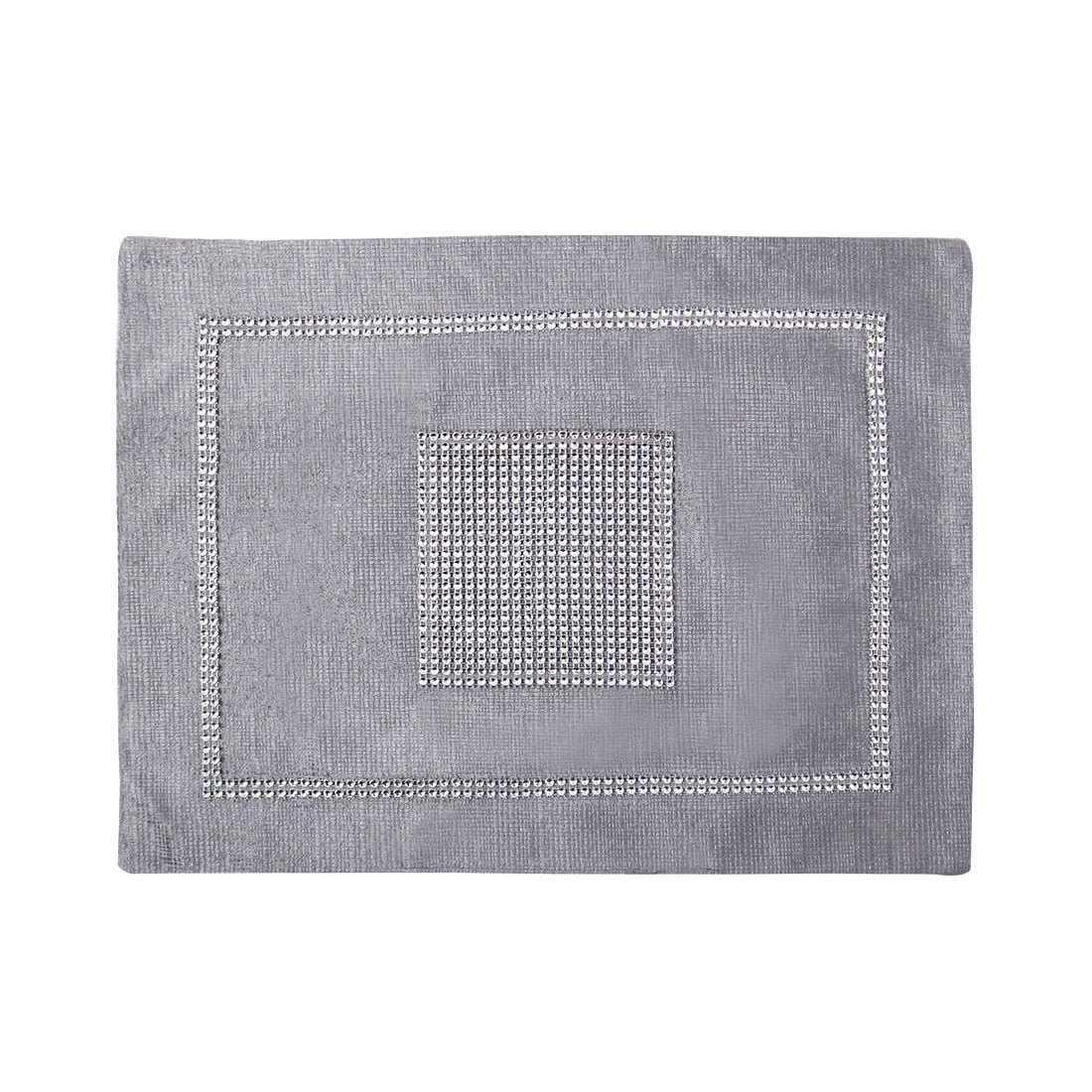 Sparkle Luxury Diamante Placemat Table Wedding Decor 12 x 16 Inch Gray