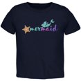 thumbnail image 1 of Sparkle Mermaid Toddler T Shirt Navy 3T, 1 of 1