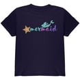 thumbnail image 1 of Sparkle Mermaid Youth T Shirt Navy YLG, 1 of 1