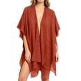 thumbnail image 1 of Sparkle Metallic Shawl Wrap for Women Formal Dress Evening Party Wedding Guest Cardigan Lightweight Cover Up Scarf Orange Free Size, 1 of 1