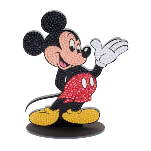 DIAMOND ART CLUB® Sparkle Pals - Mickey Mouse, Diamond Painting Kit, Fun DIY Crafts for Adults, Diamond Art Craft for Beginners, 5.7" x 4.6" (Pack of 1)