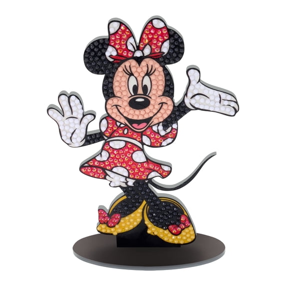DIAMOND ART CLUB® Sparkle Pals - Minnie Mouse, Diamond Painting Kit, Fun DIY Crafts for Adults, Diamond Art Craft for Beginners, 5.6" x 4.2" (Pack of 1)
