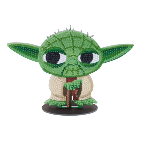 DIAMOND ART CLUB® Sparkle Pals - Yoda, Diamond Painting Kit, Fun DIY Crafts for Adults, Diamond Art Craft for Beginners, 5.6" x 7.6"