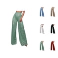 thumbnail image 1 of Sparkle Pants Women 2026 Trendy Sequin High Waisted Shiny Wide Leg Flowy Loose Rave Pants, 1 of 6