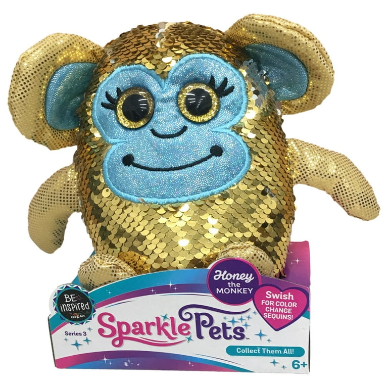Monkey Peluche Ty Paillettes Sparkle Pets Honey The Monkey