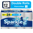 thumbnail image 1 of Sparkle Pick-A-Size Paper Towels, 12 Double Rolls, White, Everyday Value Paper Towel, 1 of 12