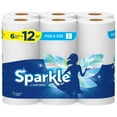 Sparkle PickASize Paper Towels, YPF5 6 Double Rolls = 12 Regular