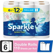 Sparkle Pick-a-Size Paper Towels, Multi-Color, 6 Double Rolls