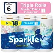 Sparkle Pick-a-Size Paper Towels, Multi-Color, 6 Triple Rolls