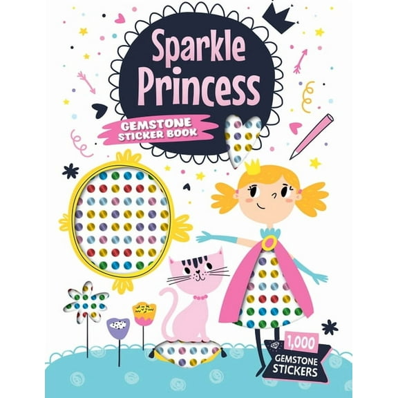 Sparkle Princess Gemstone Sticker Book (Paperback)