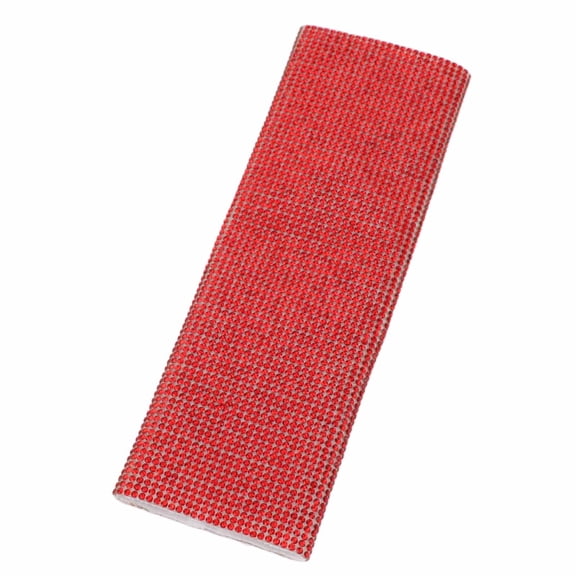 Sparkle Rhinestone Microphone Sleeve Universal Shining Mic Handle Protective Cover for Stage Shows Bars and Vocal Performances 7.5x2.4x0.4 inches / 19.0x6.0x1.0 cm Red
