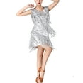 thumbnail image 1 of Sparkle Sequin Fringe 20's Gatsby Themed Dance Party Cocktail Dresses, 1 of 1