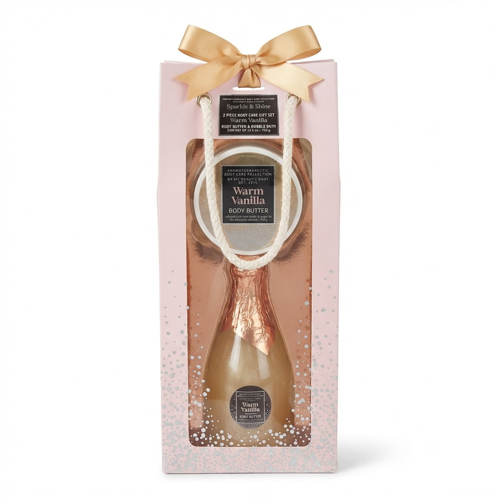 Sparkle & Shine Warm Vanilla Body Care Gift Set Body Butter
