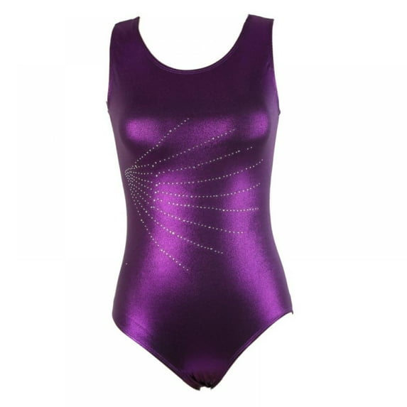 Sparkle Sleeveless Gymnastics Leotards for Women Adults Girls Ballet Dancwear