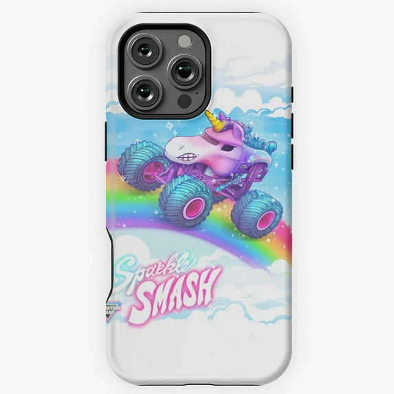 Sparkle Smash The Unicorn Truck Art Phone Case for iPhone 16 15 14 13 12 11 Pro Max