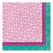 Sparkle Spa Pink Leopard Cheetah Girls Birthday Party Paper Luncheon Napkins