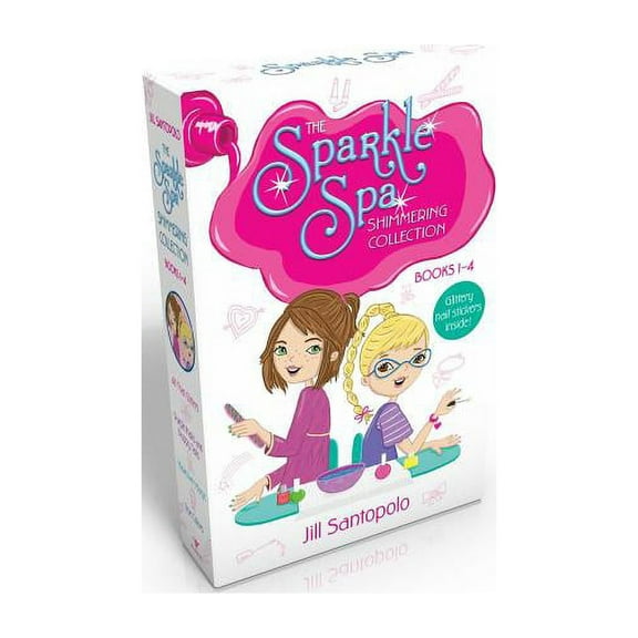 Sparkle Spa: The Sparkle Spa Shimmering Collection Books 1-4 (Glittery nail stickers inside!) (Boxed Set) : All That Glitters; Purple Nails and Puppy Tails; Makeover Magic; True Colors (Paperback)