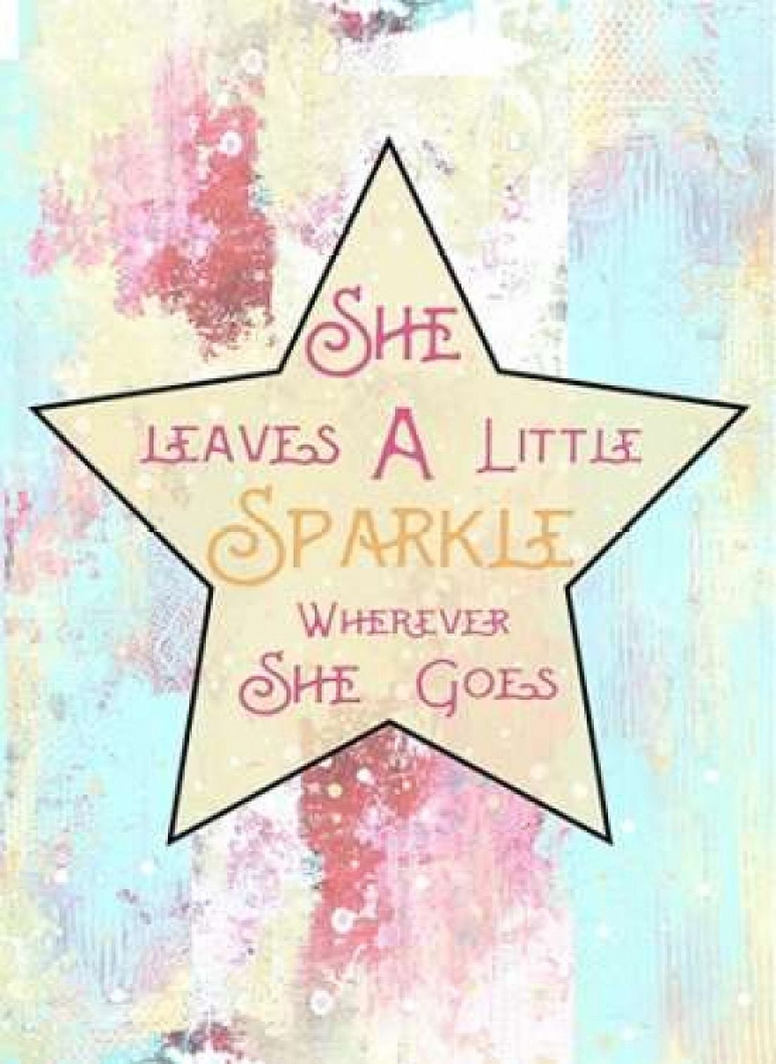 Sparkle Star Canvas Art - Sarah Ogren (18 x 24)