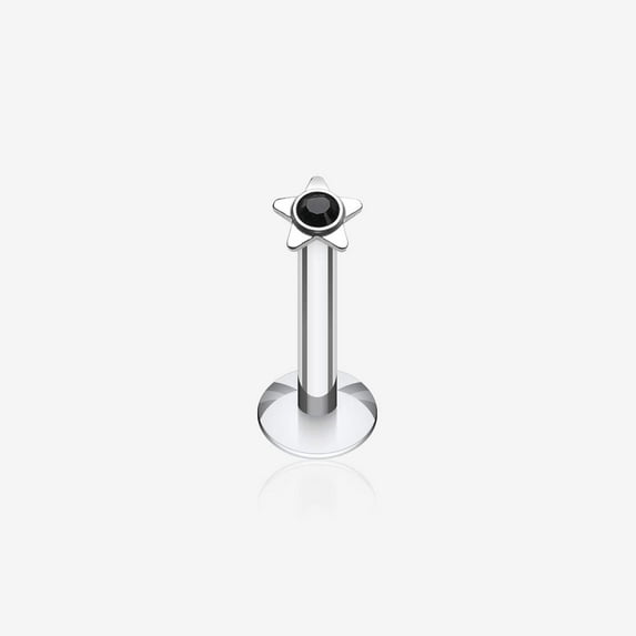 Sparkle Star Top Internally Threaded Labret