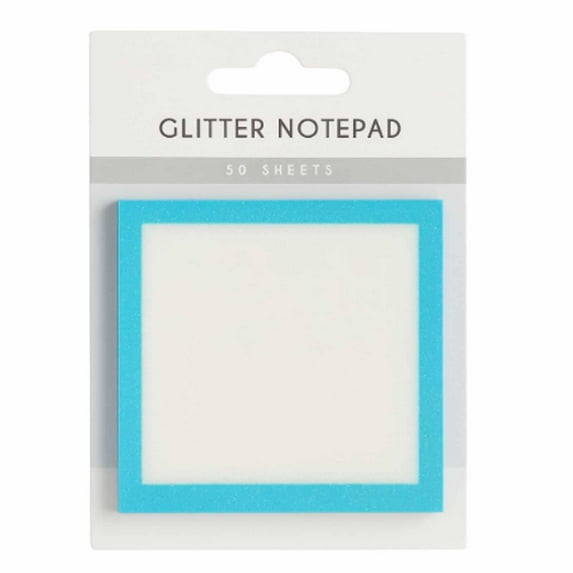 Sparkle Sticky Notes, Clear Post It Notes Pastel, Cute Self Adhesive Note Memo Pads, Transparent Glitter Notepads Stationery, See Through Notes, Small to Do List, Office Supplies