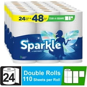 Sparkle Tear-a-Square Paper Towels, 24 Double Rolls, 4 Pack