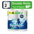 Sparkle TearaSquare Paper Towels, White, 2 Double Rolls