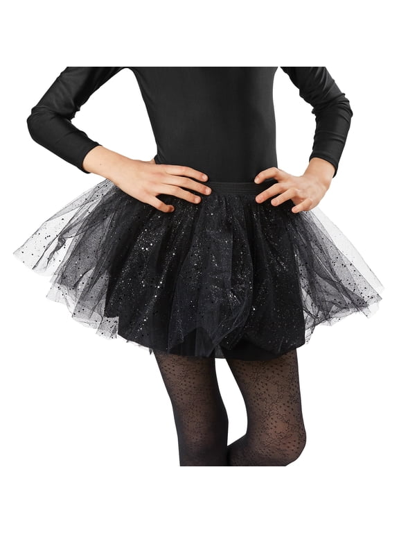 Sparkle Tutu Costume Accessory for Children, Black, L/XL, Halloween by Way To Celebrate