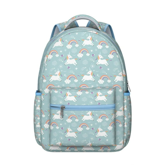 Sparkle Unicorn Print Backpack - Waterproof Durable School Bookbag Lightweight Daypack for Travel and Daily Use,Large Capacity Travel Daypack for Commuting, Campus, Work and Weekend Trips
