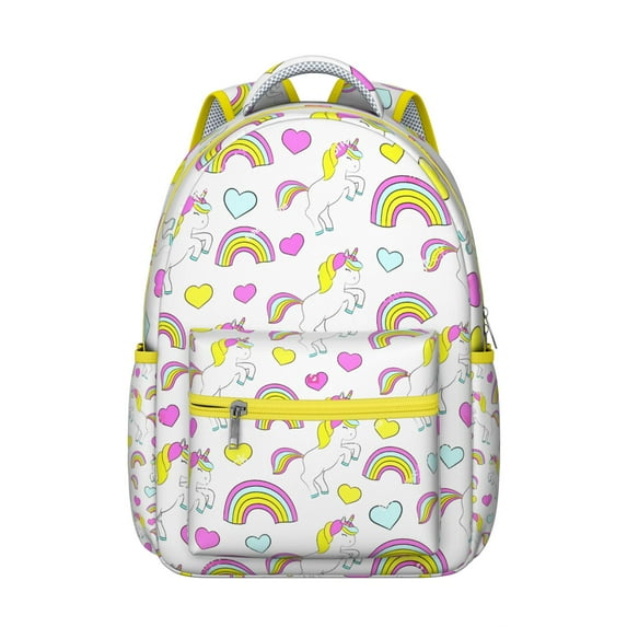 Sparkle Unicorn Print Backpack - Waterproof Durable School Bookbag Lightweight Daypack for Travel and Daily Use,Large Capacity Travel Daypack for Commuting, Campus, Work and Weekend Trips