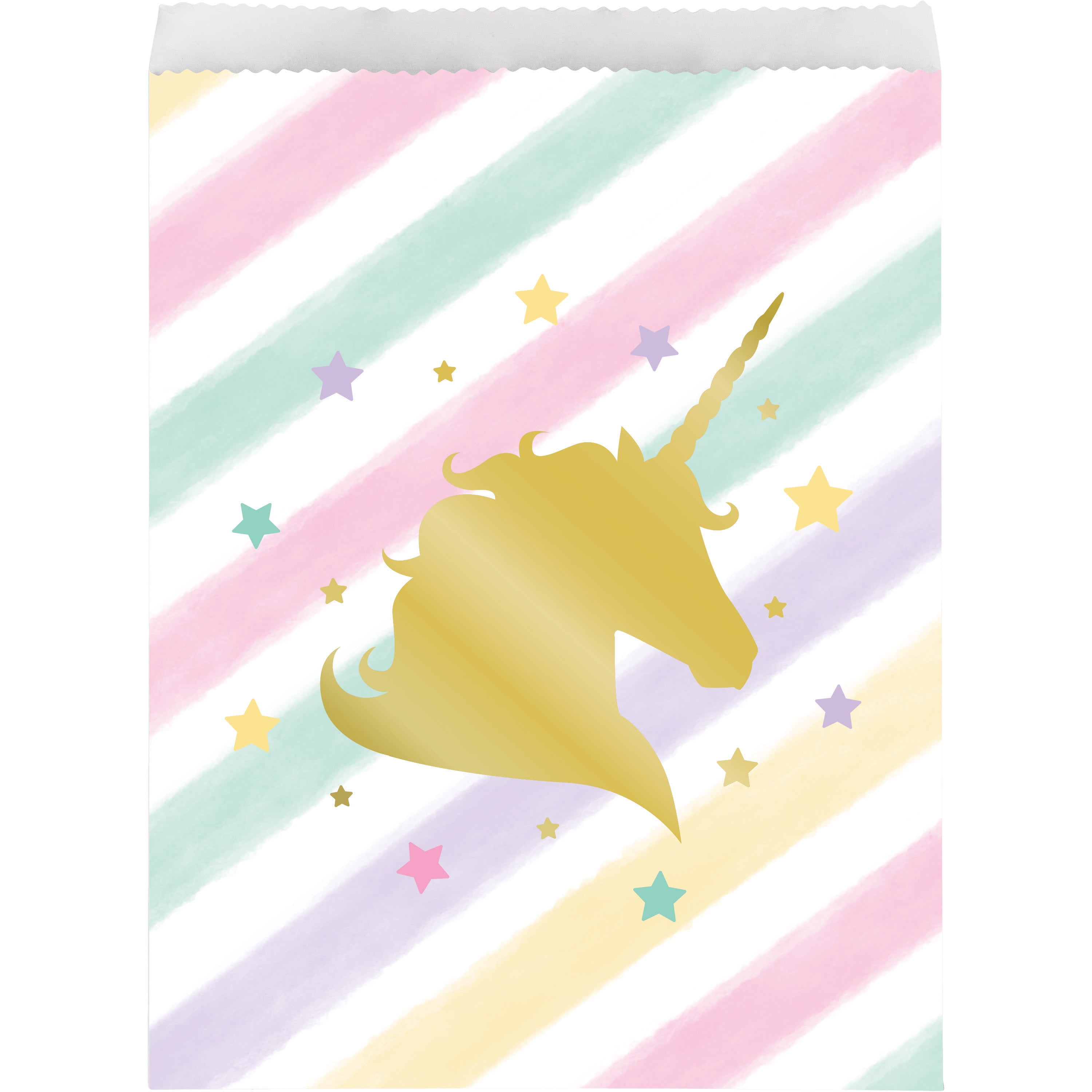 CREATIVE CONVERTING Sparkle Unicorn Treat Bags, 10 pk