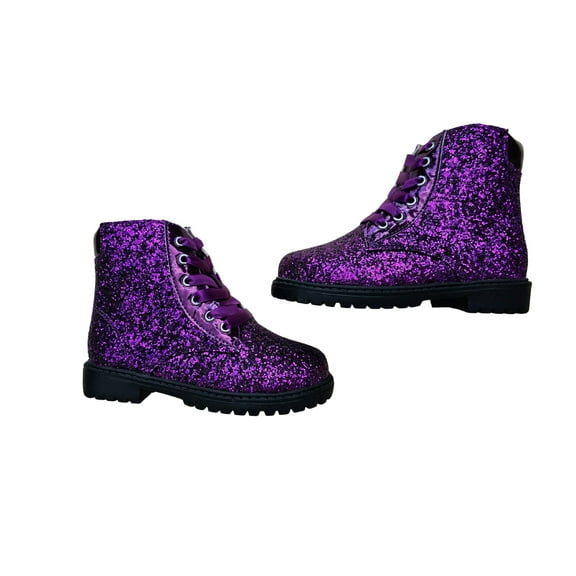 Sparkle squad glitter combat boots