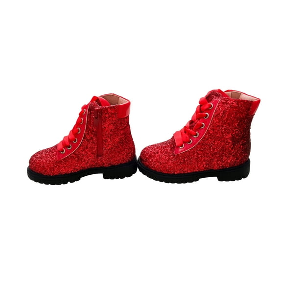 Sparkle squad glitter combat boots