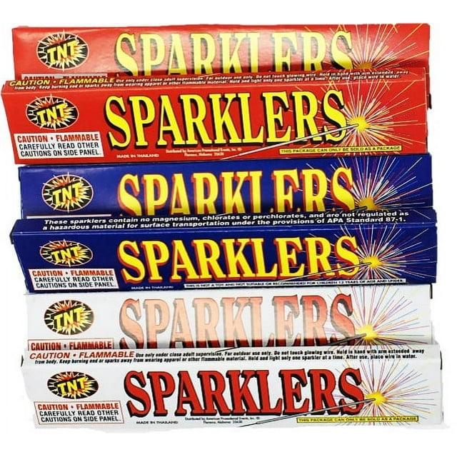 Sparklers, TNT Fireworks, Gold Sparklers